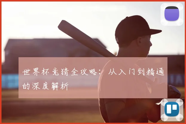 世界杯竞猜全攻略：从入门到精通的深度解析