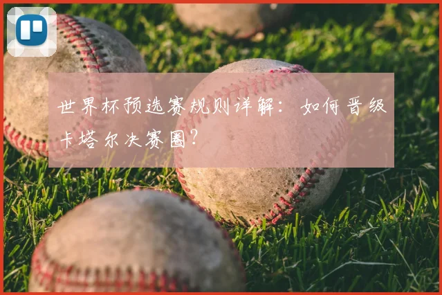 世界杯预选赛规则详解：如何晋级卡塔尔决赛圈？